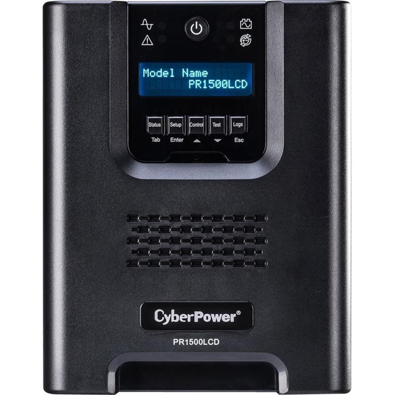 CyberPower PR1500LCDN Smart App Sinewave UPS Systems - 1500VA/1500W, 120 VAC, NEMA 5-15P, Mini-Tower, Sine Wave, 8 Outlets, LCD, PowerPanel Business, $375000 CEG, 3YR Warranty MPN:PR1500LCDN