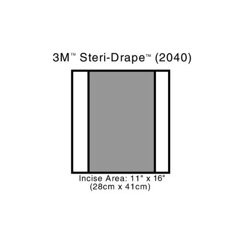 3M™ Steri-Drape 2 Incise Drape 2040 13