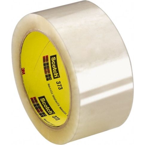 Packing Tape: 3 Wide, Clear, Rubber Adhesive 7000001200