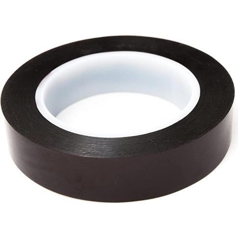 Black Polyimide Tape with Acrylic Adhesive, 2 Wide, 2 Mil Thick