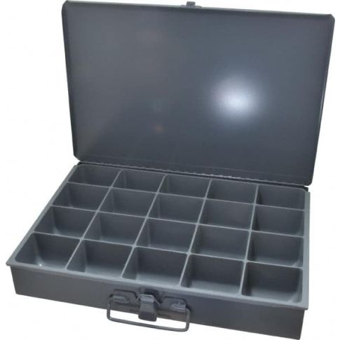 Durham Compartment Box,24 Compartments,Clear LP24-CLEAR