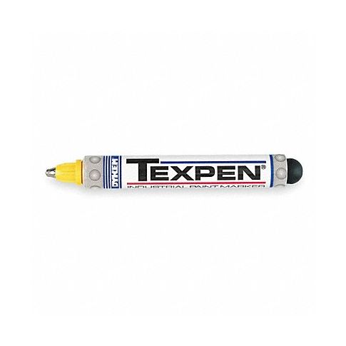 Steel tip paint marker for permanent marks on metal surfaces. Writes and  cures underwater.