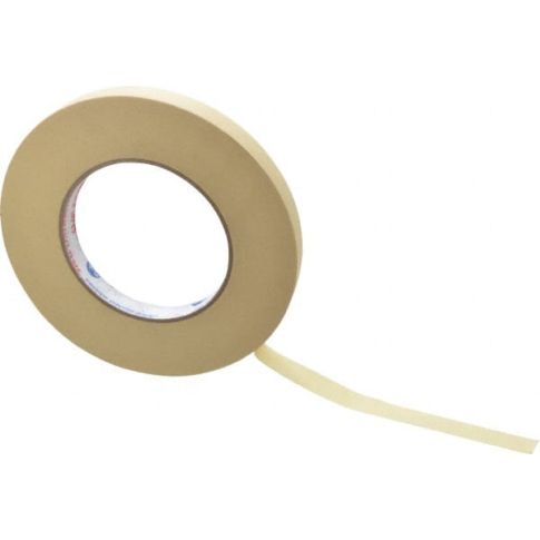 Intertape - Masking Tape: 12 mm Wide, 60 yd Long, 5 mil Thick