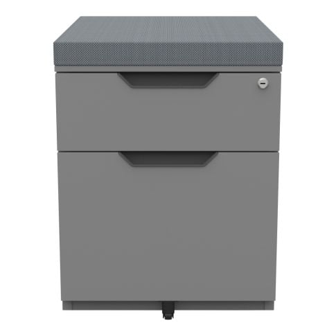 Akro-Mils Plastic 44-Drawer Stackable Cabinet, 20 x 6 3/8 x 15 13/16,  Gray