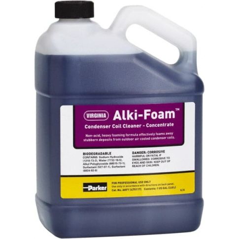 Parker | Acti-Klean Coil Cleaner: Alkaline, 1 Gal - for Removing Bacteria, Bugs, Lint & Scale | Part #AK1X4