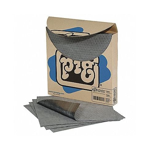 New Pig Gray Universal Absorbent Mats:Facility Safety and Maintenance:Spill