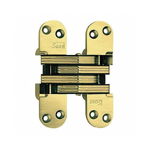 Satin Brass Heavy-Duty SOSS Invisible Hinge