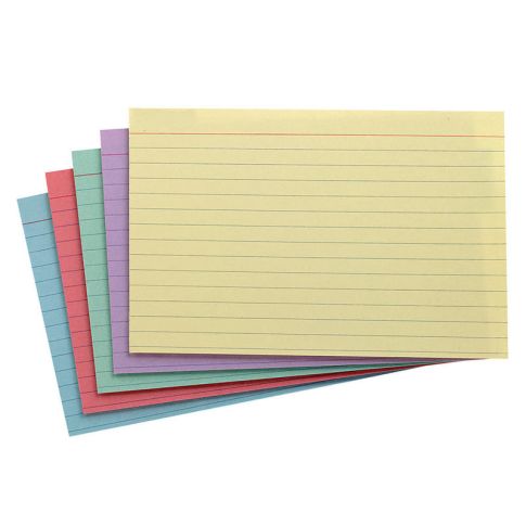 Office Depot Brand Spiral Ruled Index Cards 4 x 6 Assorted Colors Pack Of  100 - Office Depot