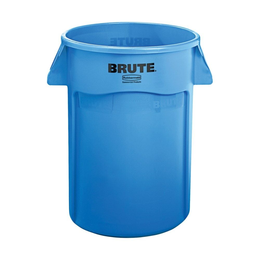 Rubbermaid 1829398 Brute 32 Gallon Blue Dome Top Trash Can Lid