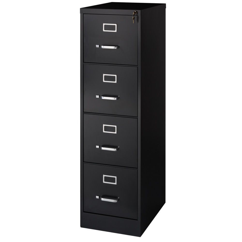 WorkPro 26 12 D Vertical 2 Drawer Letter Size File Cabinet Black - Office  Depot