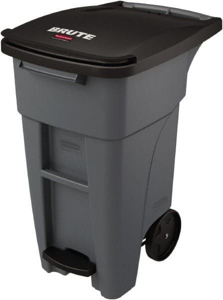 Rubbermaid FG265500YEL BRUTE 55 Gallon Yellow Round Trash Can