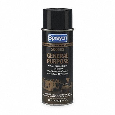 SPRAYON S00211000 Food Grade Dry Silicone Spray, 13.25 Oz.