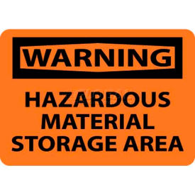 NMC W285RB OSHA Sign Warning Hazardous Material Storage Area 10