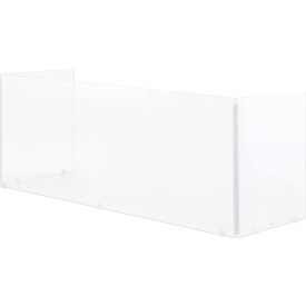 Interion® Tri-Fold Acrylic Desk Shield 58