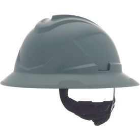 MSA Safety V-Gard C1™ Full Brim Hard Hat Non-Vented Fas-Trac III Gray - Pkg Qty 16 10215845
