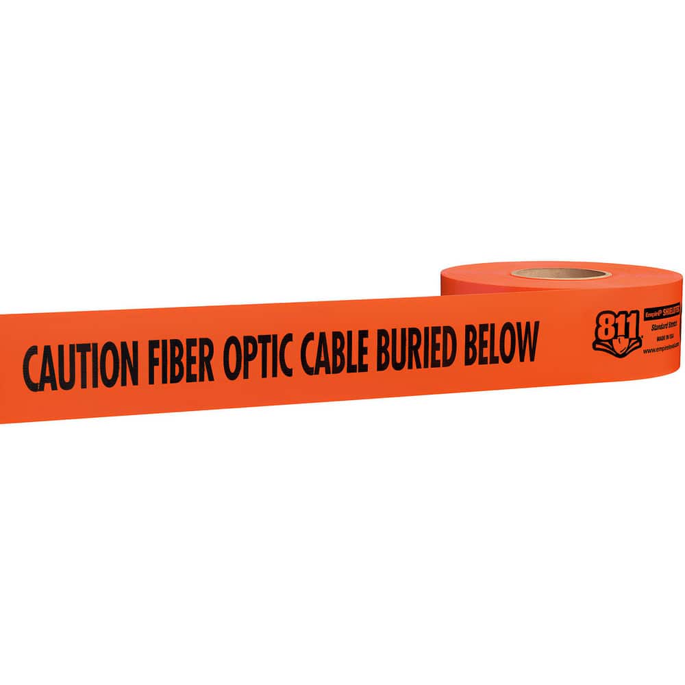 Underground Utility Marking Tape, Tape Type: Detectable , APWA Color Meaning: Electric Power Lines, Cables, Conduit & Lighting Cables , Legend Color: Orange  MPN:22-435