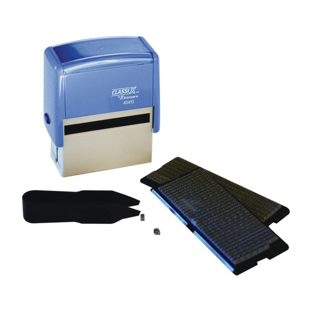 Self-inking Stamp Kit, DIY, Tweezers,2 Sets Type, BK Ink Pad (Min Order Qty 4) MPN:2643718