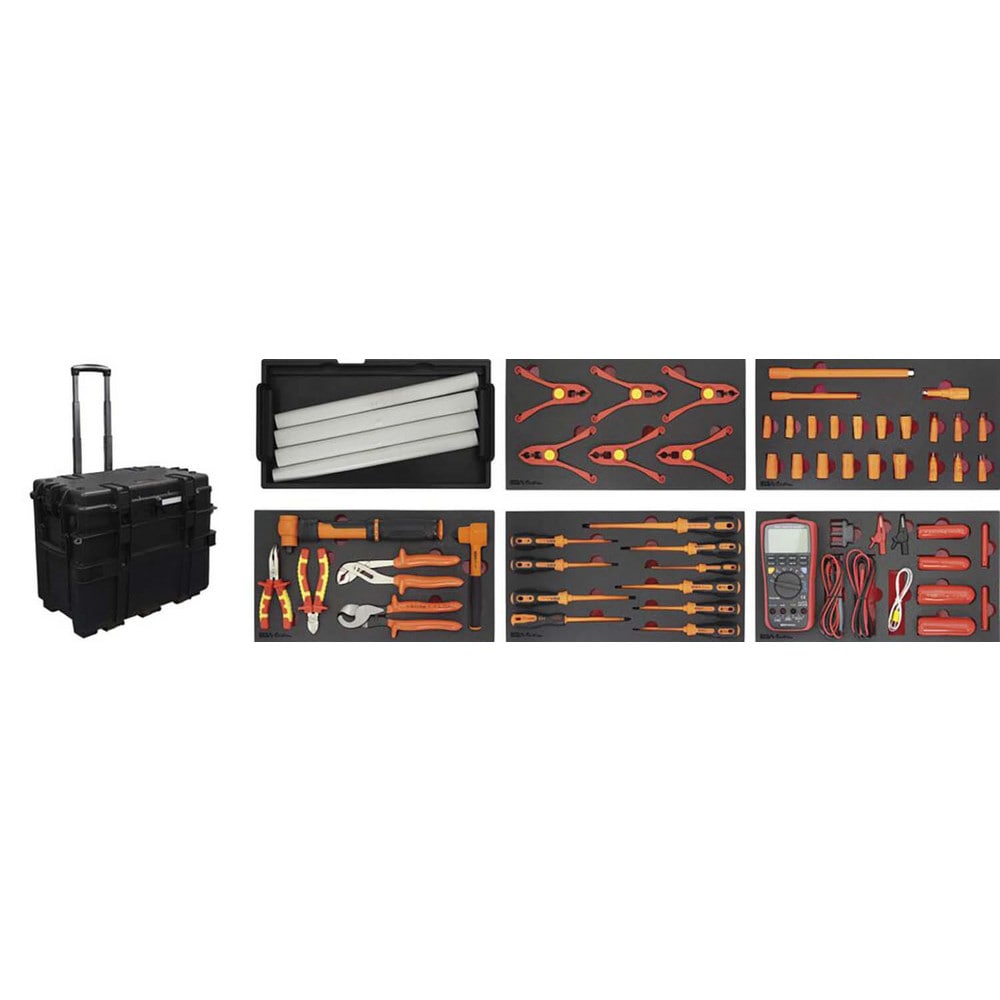 Combination Hand Tool Sets, Set Type: Hybrid & Electric Vehicle Maintenance Set , Number Of Pieces: 55 , Measurement Type: Metric , Container Type: Toolbox MPN:79086