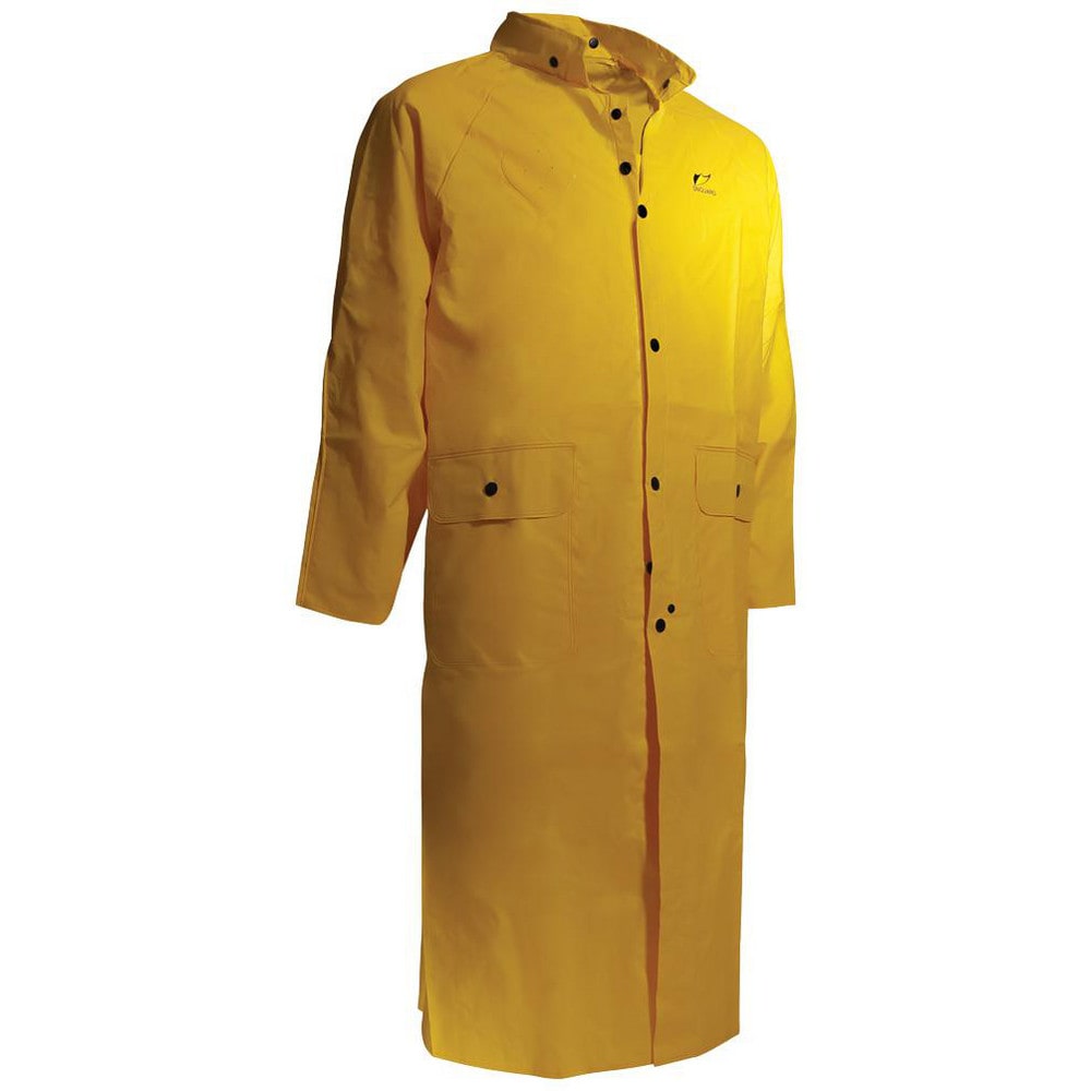 Rain & Chemical Wear, Garment Style: Rain Coat , Size: Small , Gender: Unisex , Color: Yellow , Material: PVC, Nylon  MPN:78040-S