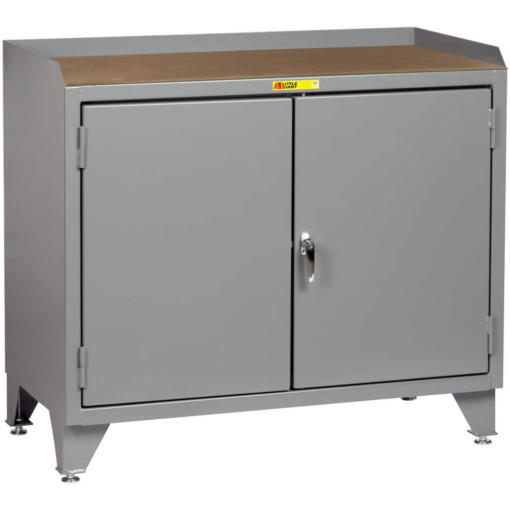 Mobile Work Centers, Center Type: Center Shelf , Load Capacity: 2000 , Height (Inch): 43 , Number Of Bins: 0 , Color: Gray  MPN:MH3-LL-2D-2448