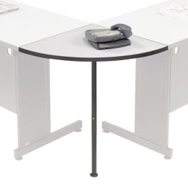 Interion® Rounded Corner Tabletop with Support Post 24