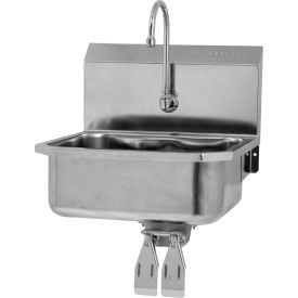 Sani-Lav® 505L Wall Mount Sink With Double Knee Pedal Valve L505