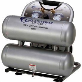 California Air Tools CAT-4610S Portable Elec Air Compressor 1 HP 4.6 Gallon Twin Stack 2.2 CFM CAT-4610S