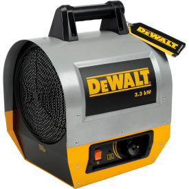 DeWALT® Portable Forced Air Electric Heater W/ Adjustable Thermostat 240V 1 Phase 3300 Watt DXH330