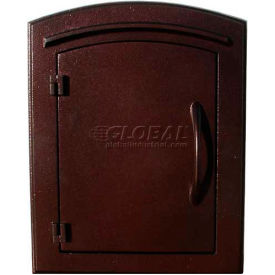 Manchester Locking Security Option with Plain Door Manchester Faceplate in Antique Copper MAN-S-1400-AC