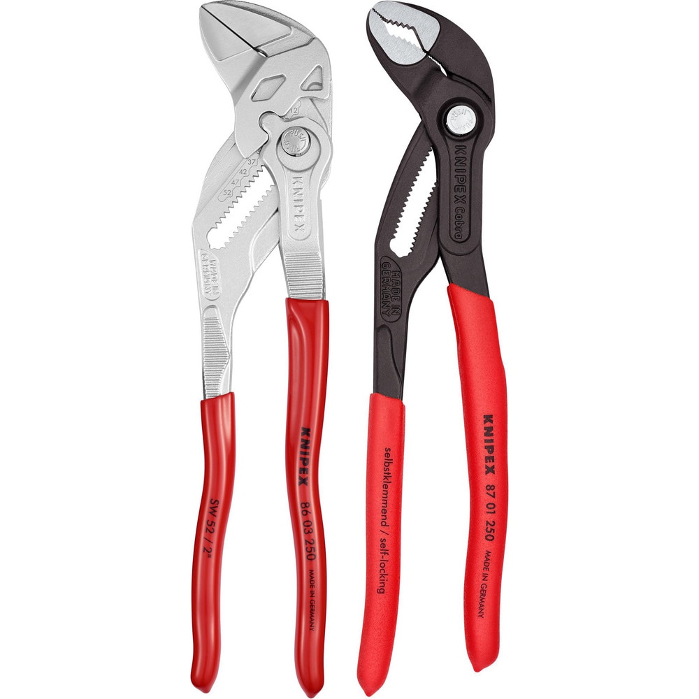 Plier Sets, Plier Type Included: Cobra Water Pump Pliers, Pliers Wrench , Container Type: None , Handle Material: Plastic, Non-Slip Plastic  MPN:9K 00 80 147 US