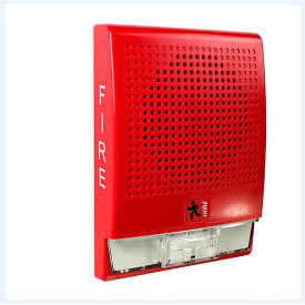 Edwards Signaling G4SVRF Wall Speaker Strobe 70 V Red Marked Fire G4SVRF