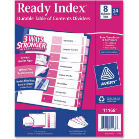 Avery Uncollated Index Divider Printed 1 to 8 8.5