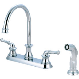 Pioneer Del Mar 2DM301 Two Handle Kitchen Faucet with Spray Polished Chrome 2DM301