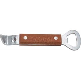 Winco CO-303 Can Tapper / Bottle Opener W/ Wooden Handle - Pkg Qty 24 CO-303