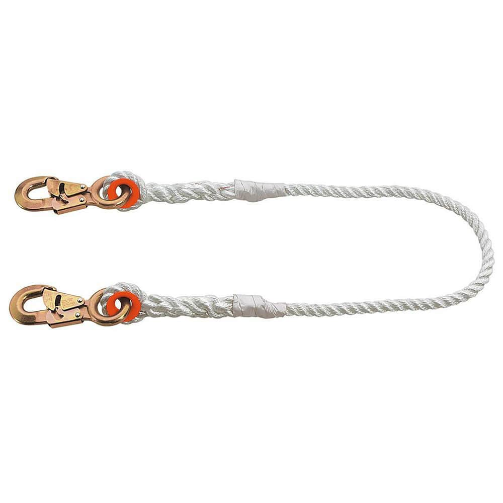 Lanyards & Lifelines, Load Capacity: 135 , Construction Type: Rope , Harness Type: Positioning , Lanyard End Connection: Snap Hook  MPN:87417