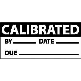 National Marker Company Calibrated Date & Initials Labels 2-1/4