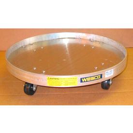 Wesco® Drum Dolly w/ Solid Bottom For 30 & 55 Gallon Drum Hard Rubber Wheels 900 lb. Capacity 240043