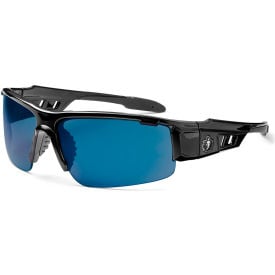 Ergodyne® Skullerz® Dagr Safety Glasses Blue Mirror Lens Black Frame 52092*****##*