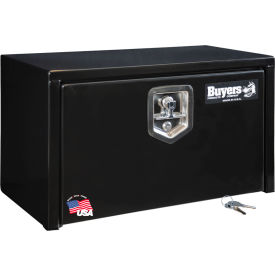 Buyers Steel Underbody Truck Box w/ Stainless Steel T-Handle - Black 14x12x24 - 1703350 1703350