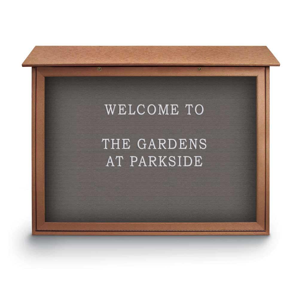 Enclosed Letter Board: 45