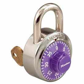 Master Lock® No. 1525PRP General Security Combo Padlock - Key Control - Purple dial 5PRP152