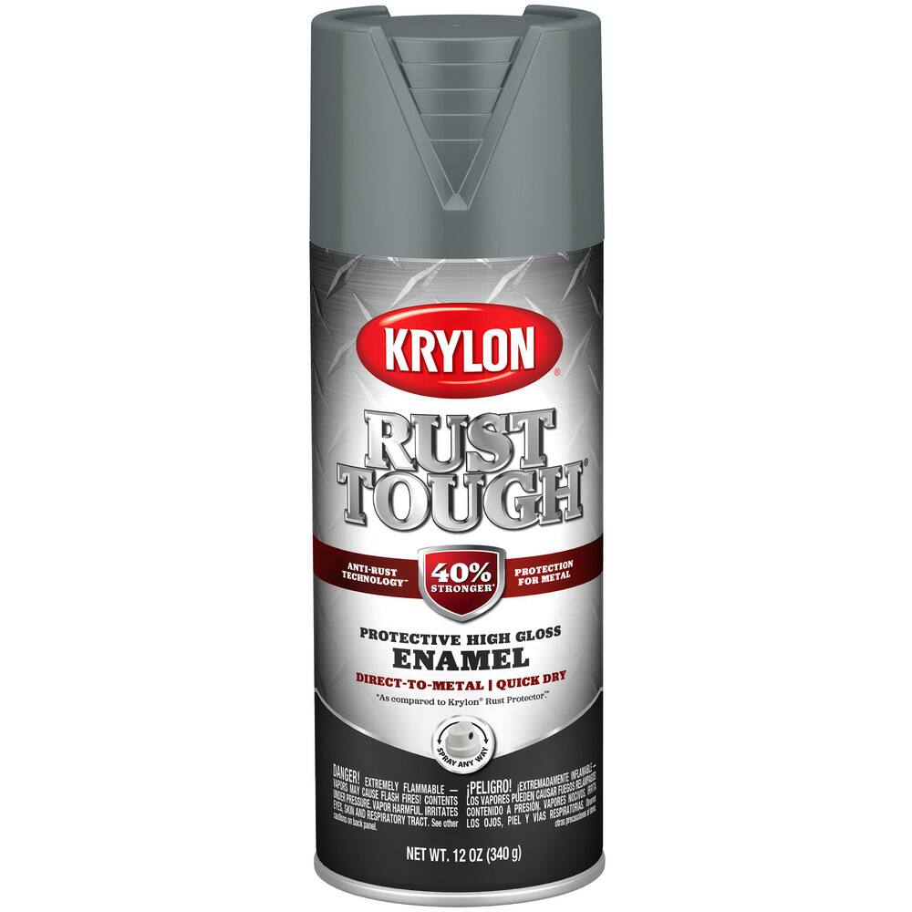 Spray Paints, Product Type: Rustproof Enamel , Type: Rust Preventative Spray Paint , Color: Machinery Gray , Finish: Gloss , Color Family: Gray  MPN:K09206008