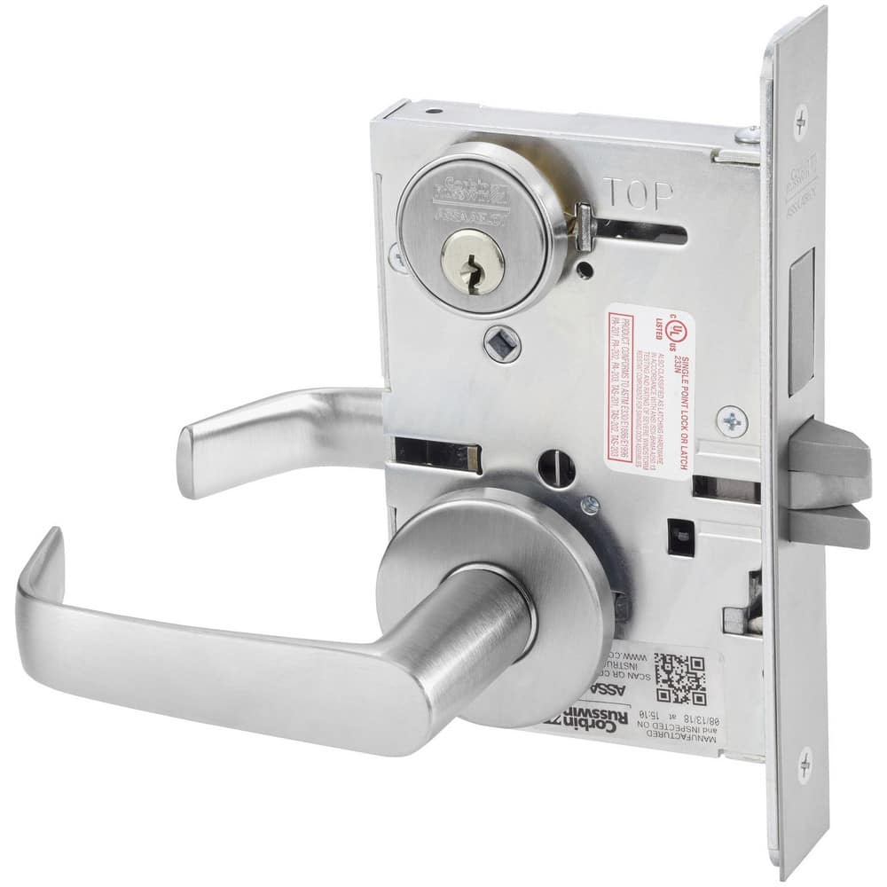 Lever Locksets, Lockset Type: Entrance , Key Type: Keyed Different , Back Set: 2-3/4 (Inch), Cylinder Type: Conventional , Material: Metal  MPN:ML2065 NSA 626