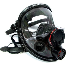 Honeywell North 7600 Full Facepiece Respirator w/ 5 Strap Headband & Dual Cartridge Connectors M/L 760008A