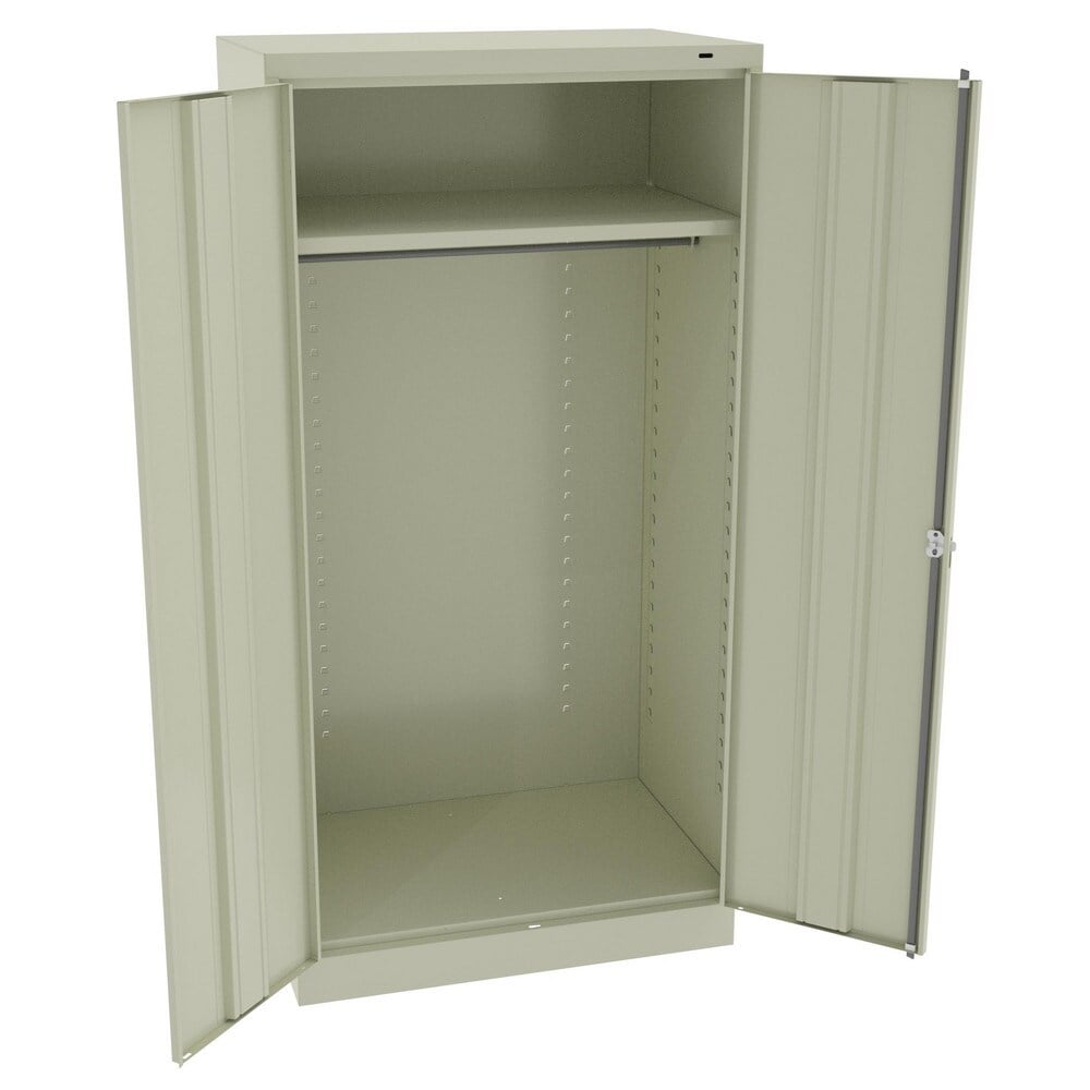 Storage Cabinets, Cabinet Type: Steel Storage Cabinet , Cabinet Material: Steel , Width (Inch): 36in , Depth (Inch): 18 , Cabinet Door Style: Solid  MPN:7214-CPY