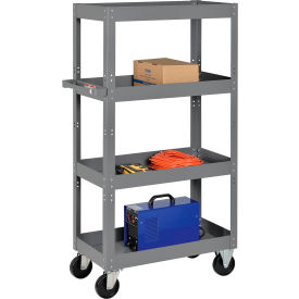 GoVets™ Steel Shelf Truck w/4 Shelves 800 lb. Capacity 30