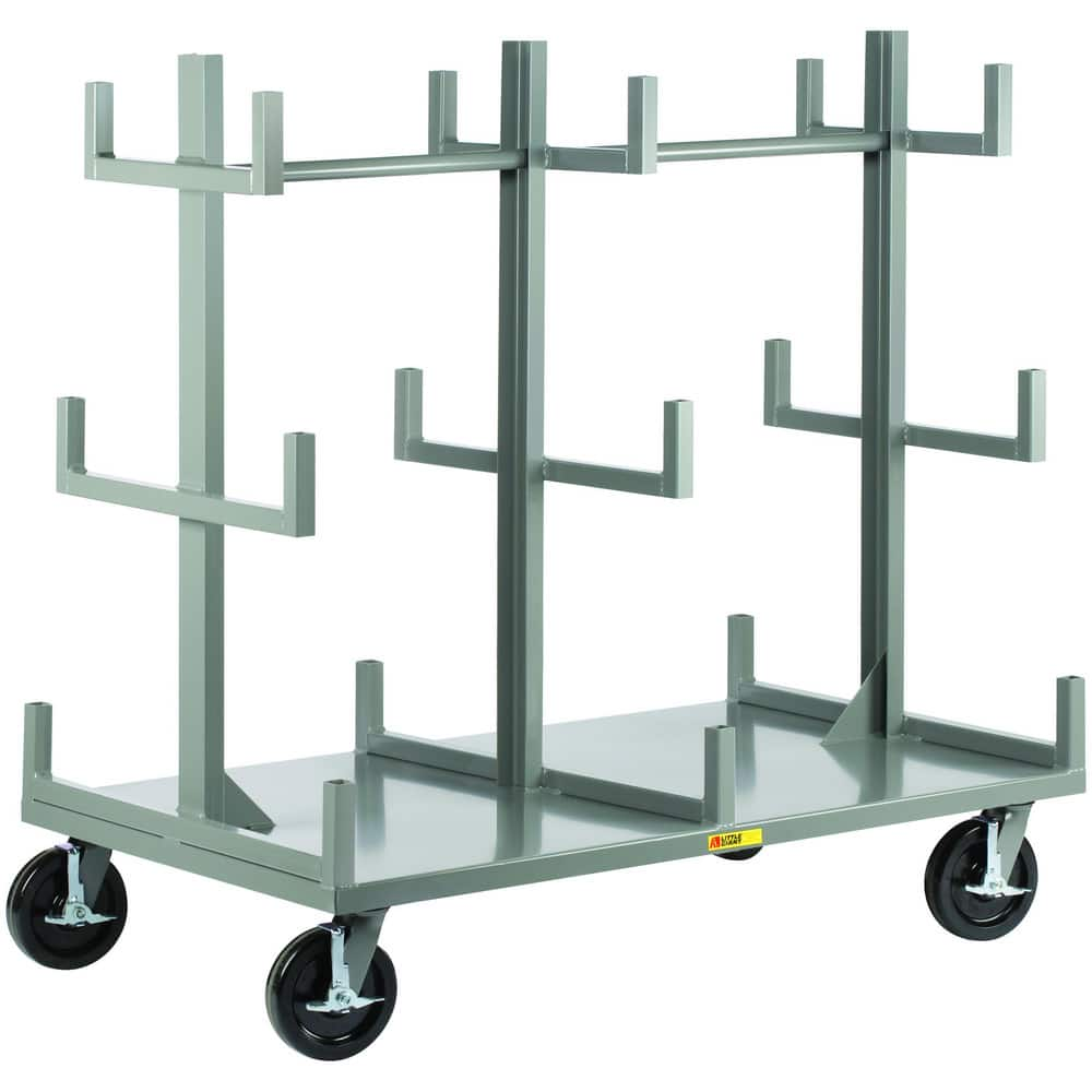 Bar, Panel & Platform Trucks, Truck Type: Bar Rack Truck , Load Capacity: 5000 Lb , Platform Profile: Flushed , Platform Style: Solid , Height (Inch): 59  MPN:BRT3-3672-8PHBK