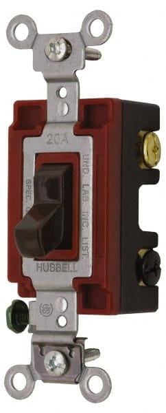 3 Pole, 120 to 277 VAC, 15 Amp, Industrial Grade Toggle Three Way Switch MPN:1203B