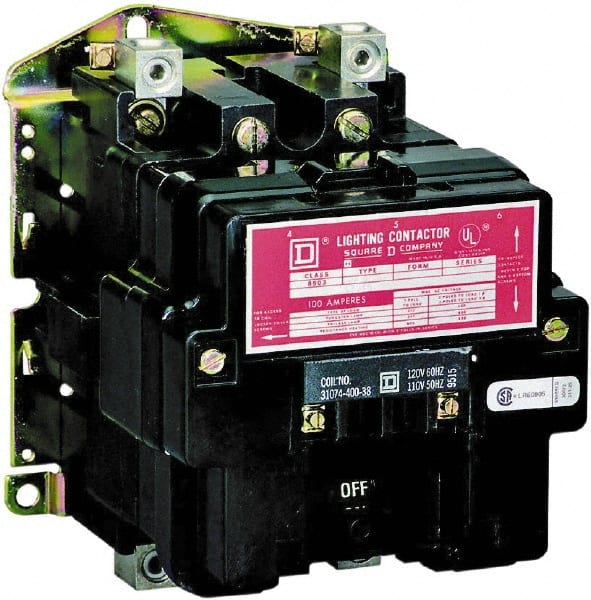 No Enclosure, 2 Pole, Electrically Held Lighting Contactor MPN:8903SQO1V02