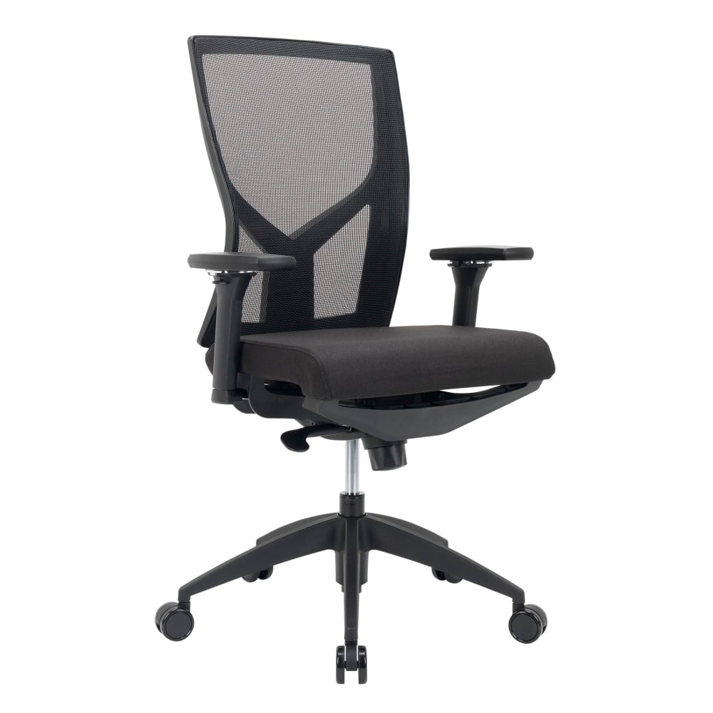 WorkPro Oceanic Mesh/Fabric Ergonomic High-Back Executive Office Chair, Black, BIFMA Compliant MPN:CHR-6411-0101